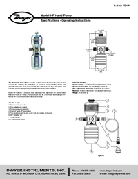 Thumbnail of document Manual - HP-1  Hand Pump